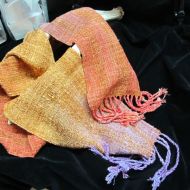 Jolene Northup, hand dyed & handwoven scarf